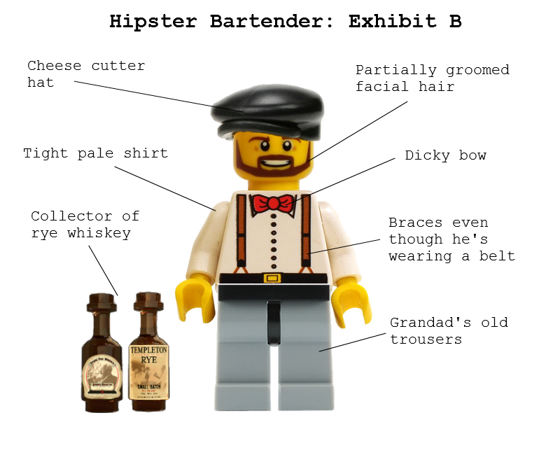 image of lego bartender